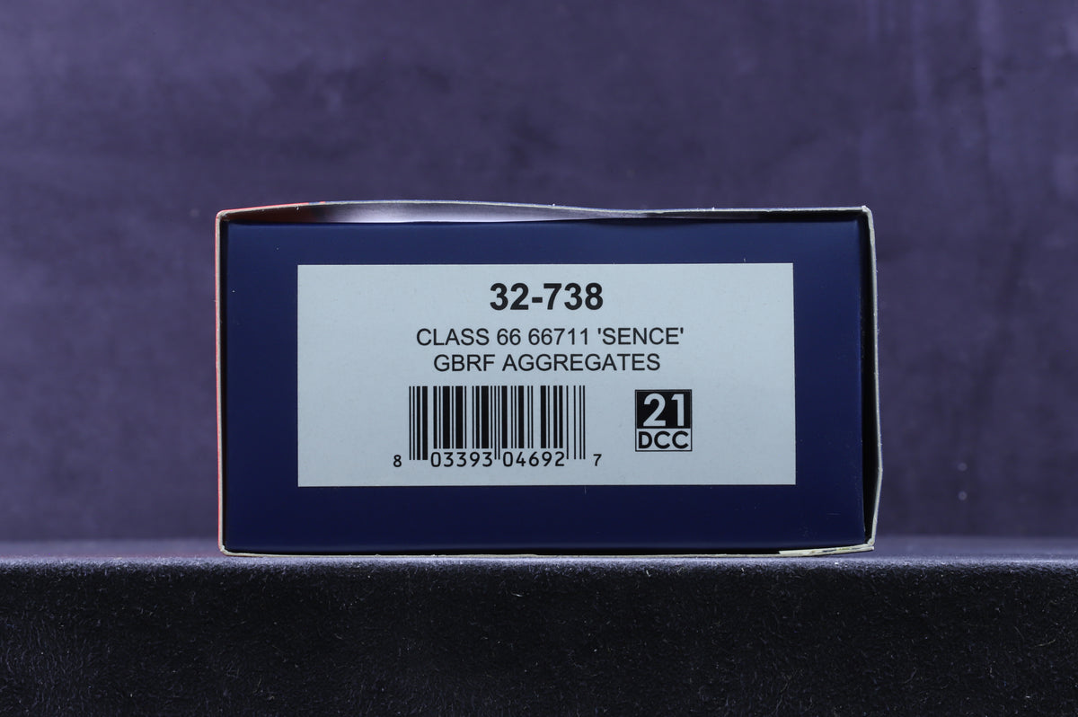Bachmann OO 32-738 Class 66 &#39;66711&#39; &#39;Sence&#39; GBRf Aggregates