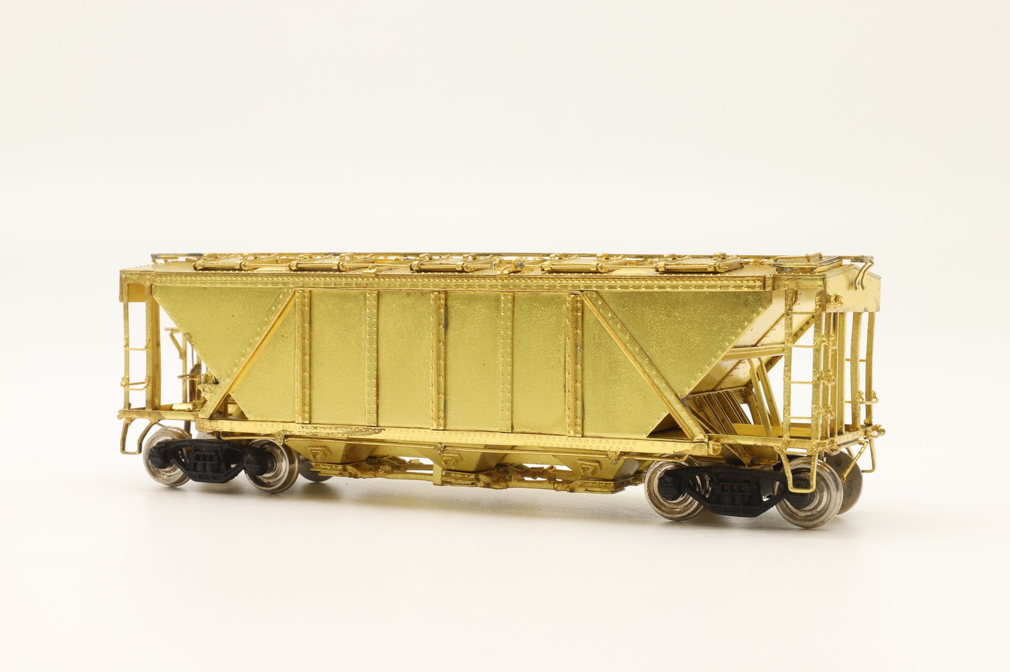 Nickel Plate Products HO Brass PRR H30A Covered Hopper Car - Unpainted