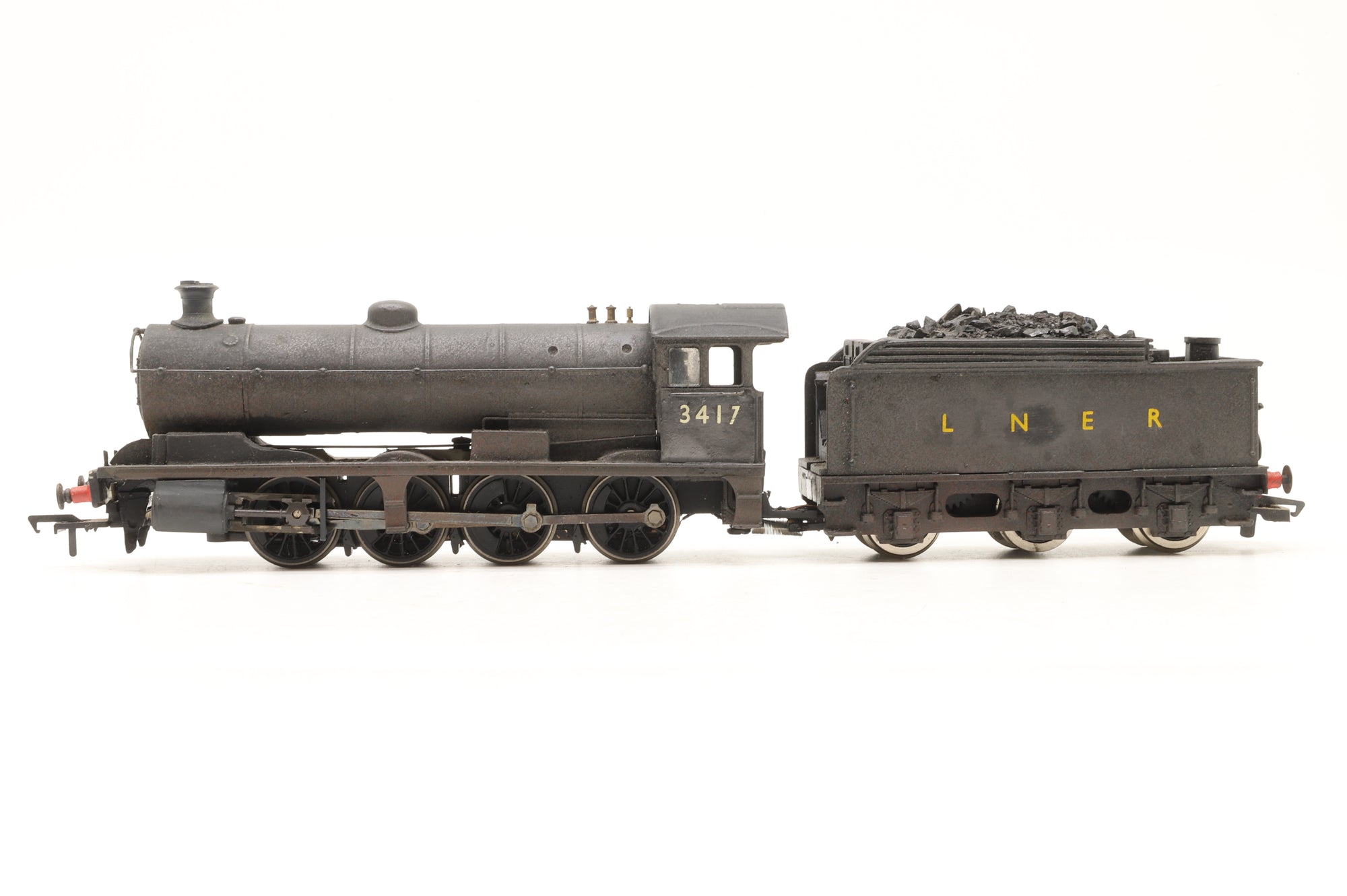 WORKSHOP Modified Hornby OO LNER Q6 0-8-0 '3417' LNER Black Weathered Non Runner