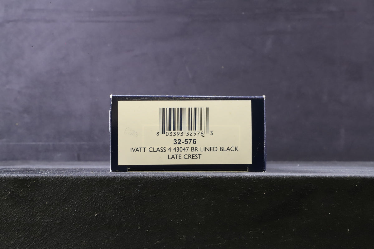 Bachmann OO 32-576 Ivatt Class 4 &#39;43047&#39; BR Lined Black L/C