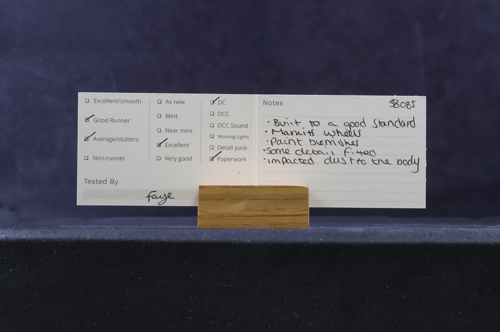 Craftsman Models OO LK2 1P Class '58085' BR Black E/C Kit Built