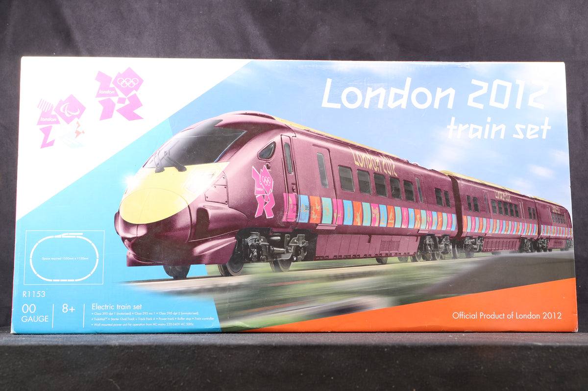 Hornby OO R1153 London 2012 3 Car Hitachi Javelin In London 2012 Olympics/Paralympics Purple Livery