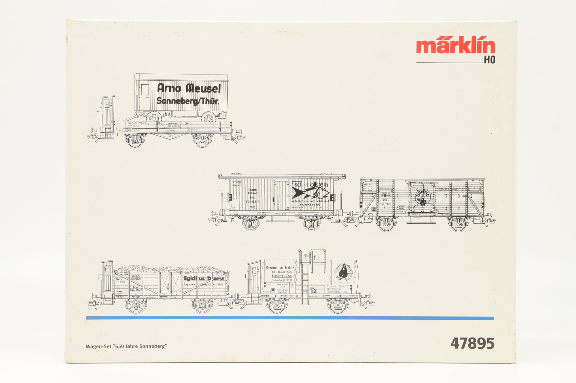 Marklin HO 47895 '650 Years of Sonneberg' 6 Wagon Pack