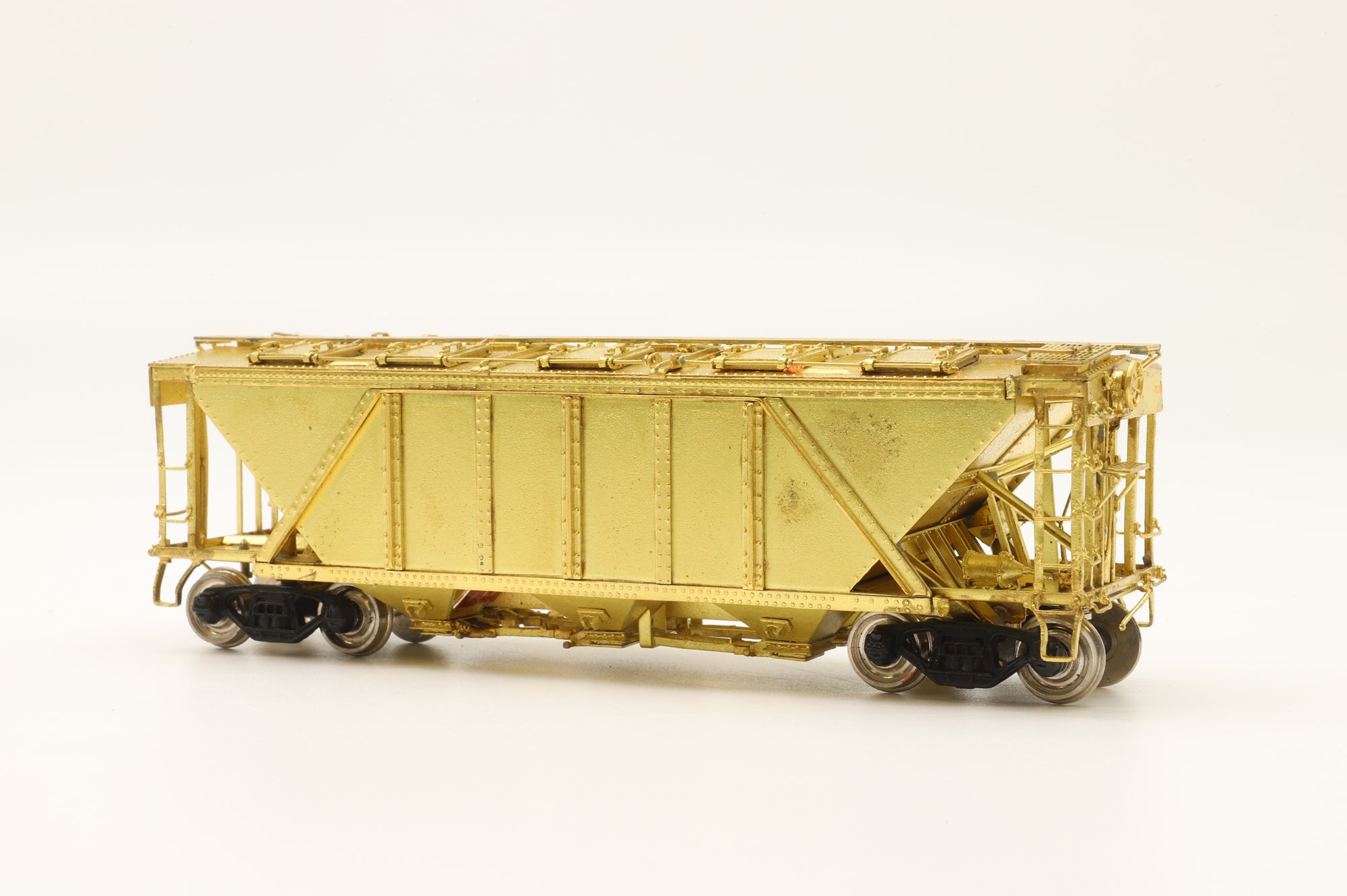 Nickel Plate Products HO Brass PRR H30A Covered Hopper Car - Unpainted