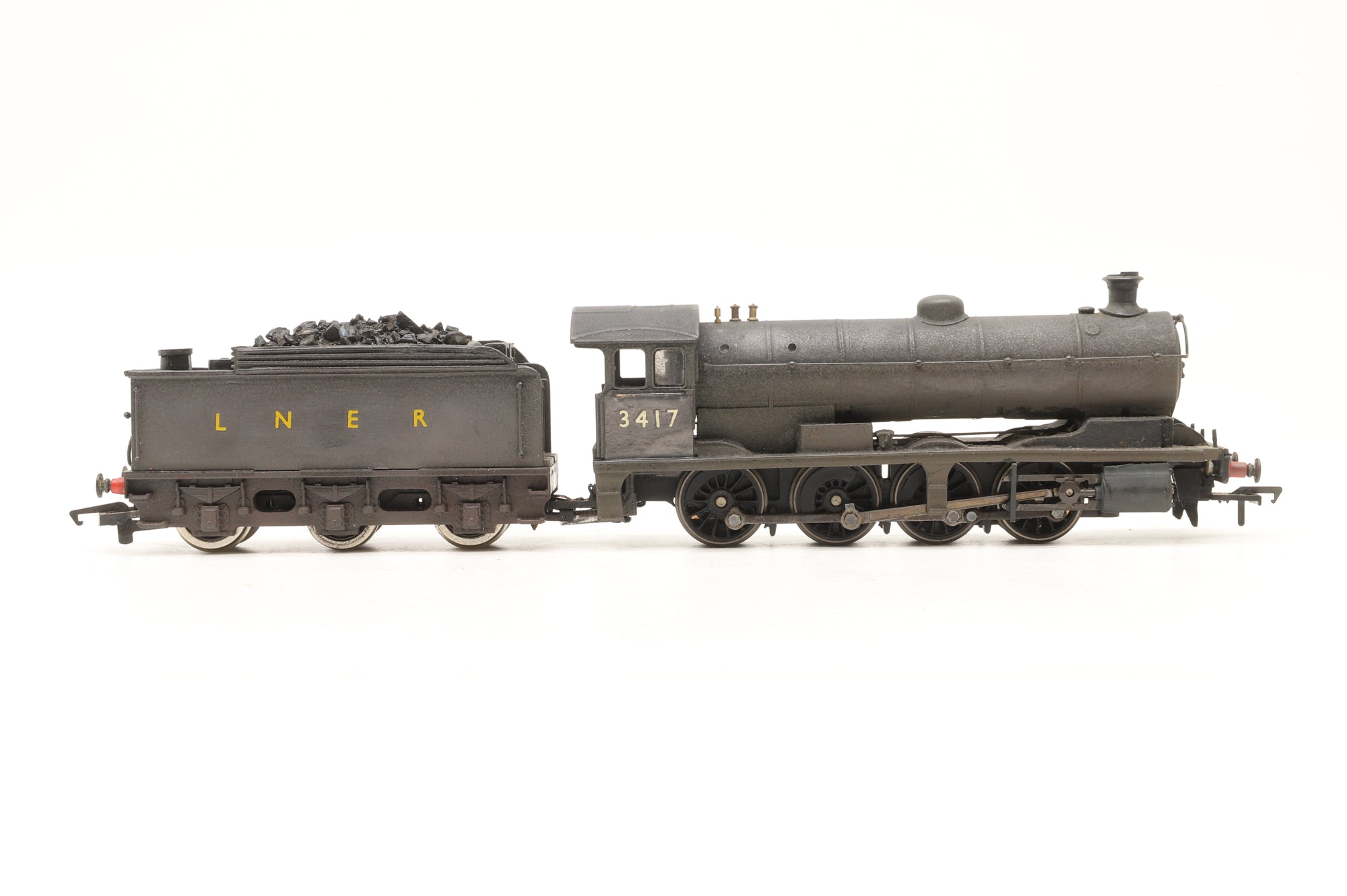WORKSHOP Modified Hornby OO LNER Q6 0-8-0 '3417' LNER Black Weathered Non Runner