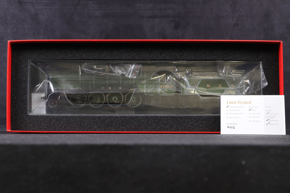 Hornby OO R3983SS LNER Class P2 2-8-2 &#39;2007&#39; &#39;Prince Of Wales&#39;, DCC Sound With Steam Generator