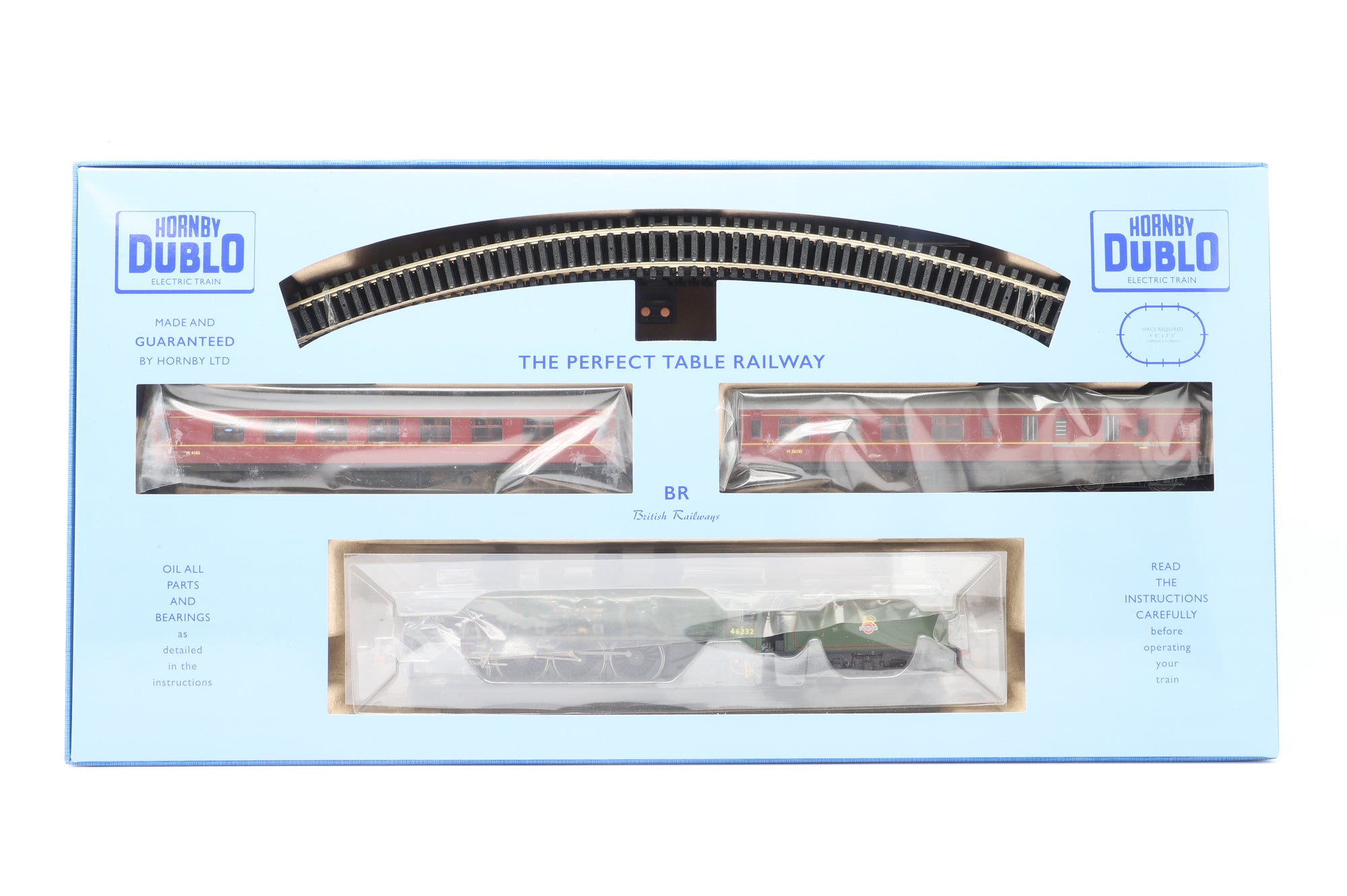 Hornby Dublo OO R1283M 'The Royal Scot' Train Set Incl. Princess Coronation Class 46232 'Dutchess of Montrose' & 2x Stanier Coaches