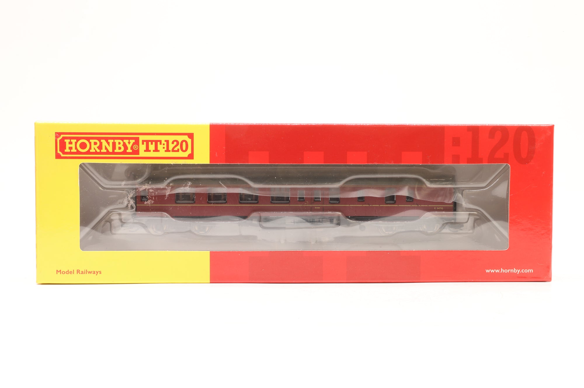 Hornby TT:120 Rake Of 4 BR Mk1 Lined Maroon Coaches Inc. TT4001, TT4001B, TT4002 & TT4002A