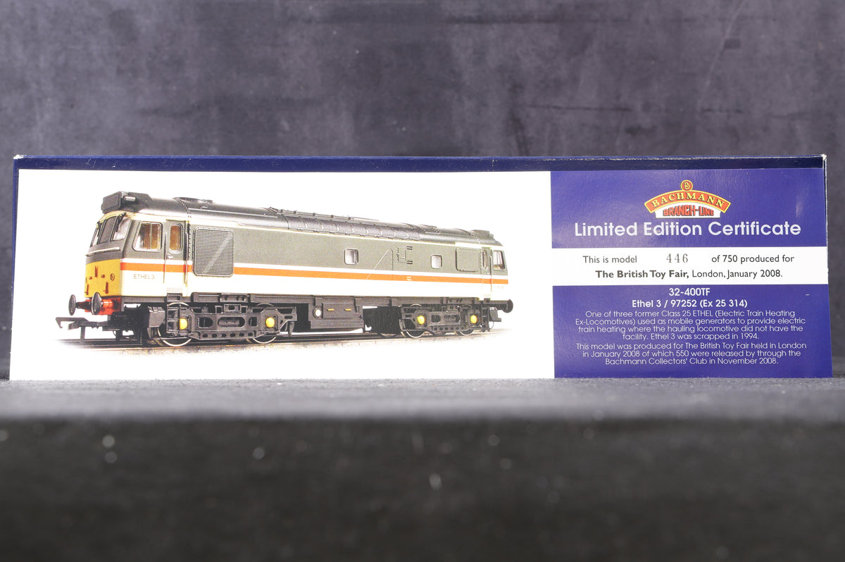 Bachmann OO 32-400TF Ethel 3 &#39;97252 (Ex-25314) Diesel Locomotive, Ltd Ed 446/ 750