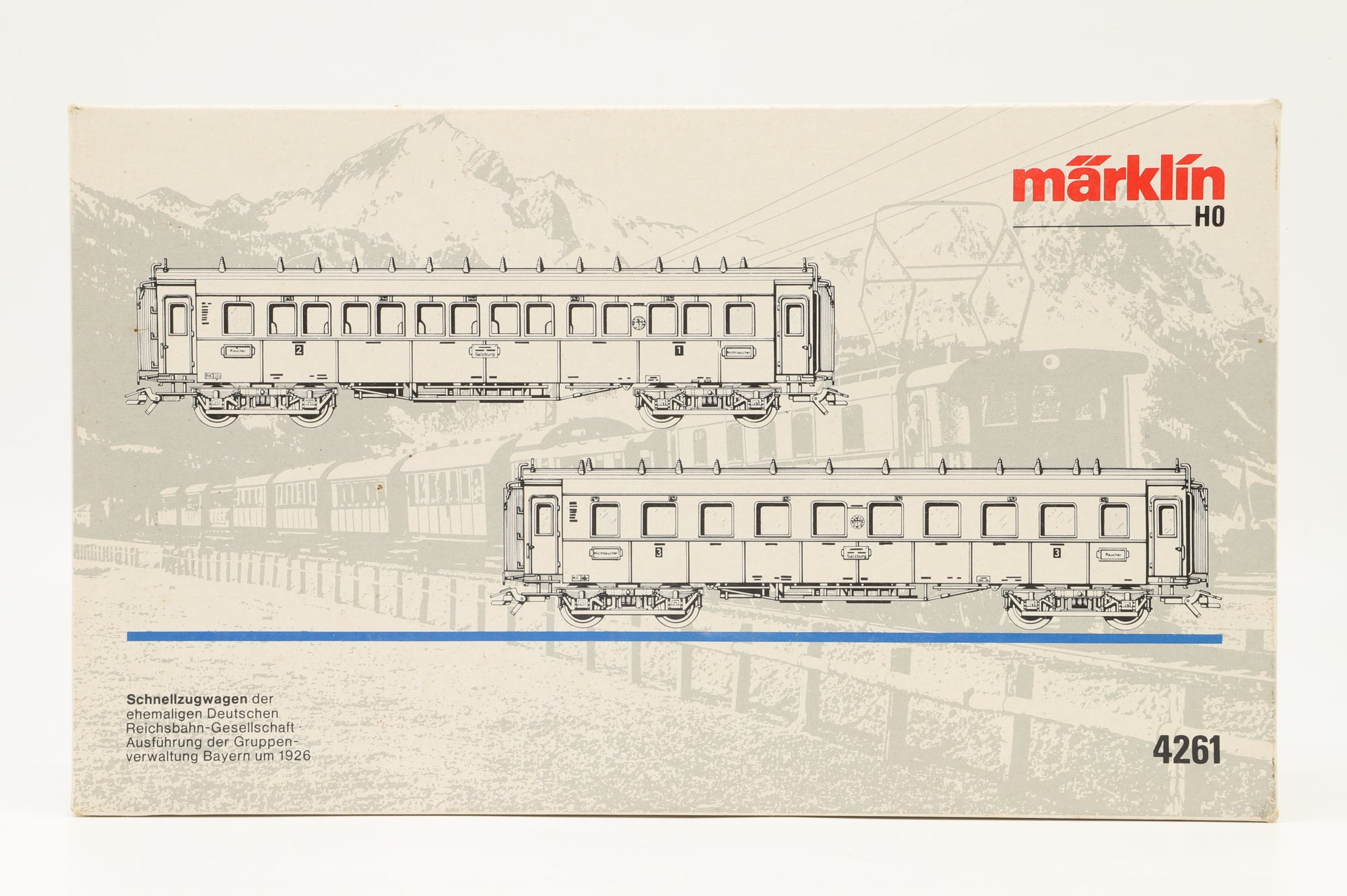 Marklin HO 4261 Set of 2 Express Passenger Coaches DRG