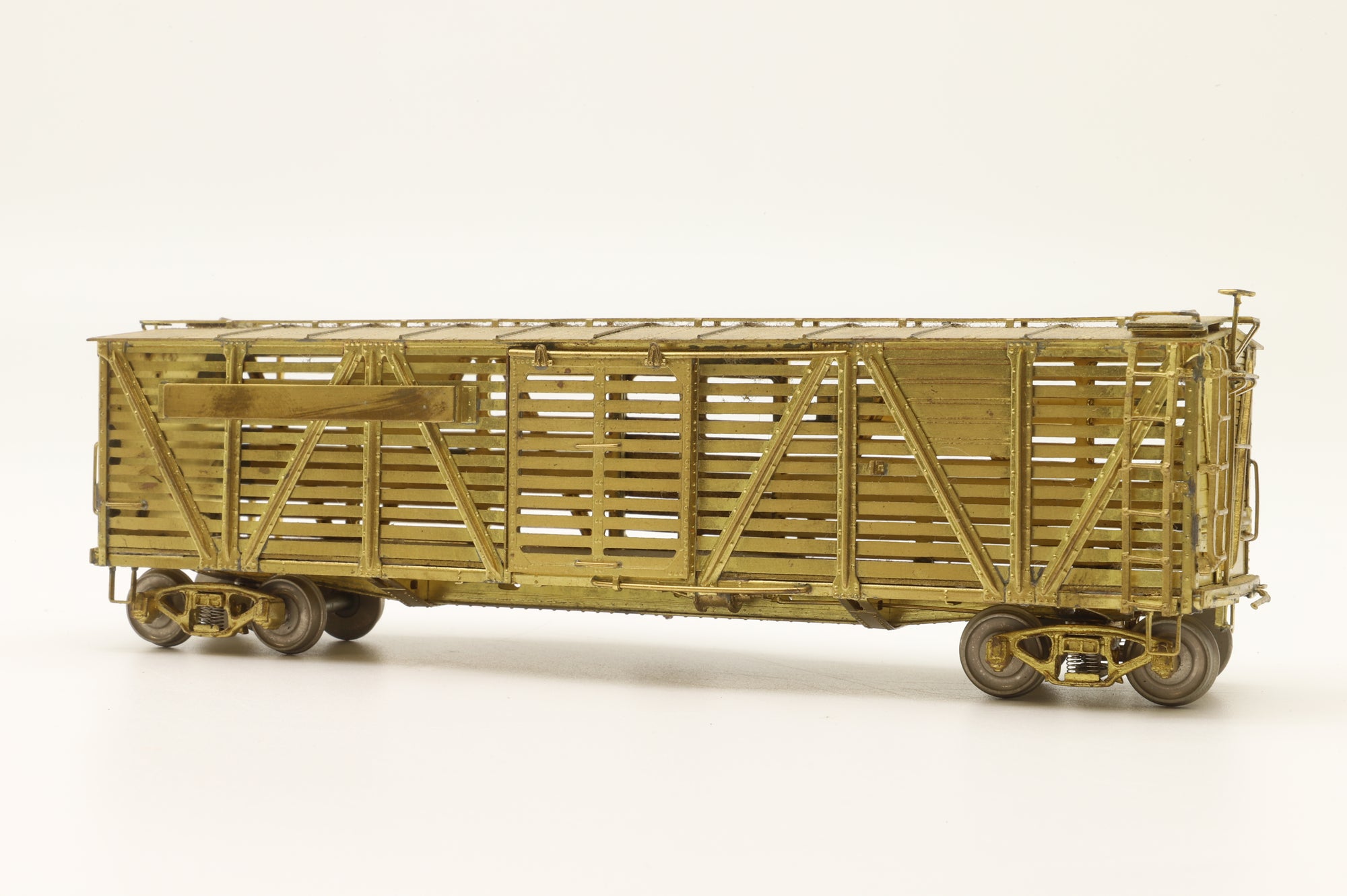 Iron Horse Models HO Brass 15594 PRR K-7 Single Deck Stock Car - Unpainted