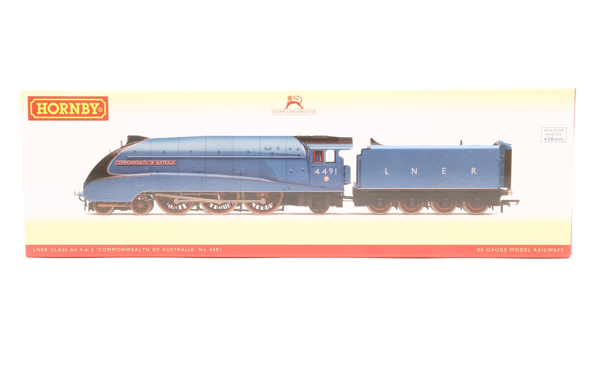 Hornby OO R3992 Class A4 4491 'Commonwealth of Australia' in LNER Garter Blue w/ Gill Sans Lettering - DCC Sound