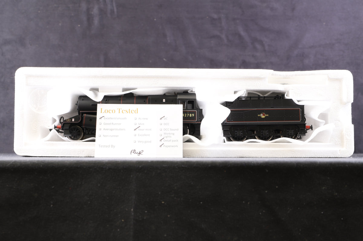 Bachmann OO 32-177 2-6-0 Crab &#39;42789&#39; BR Lined Black L/C With Coal Rail Riveted Tender