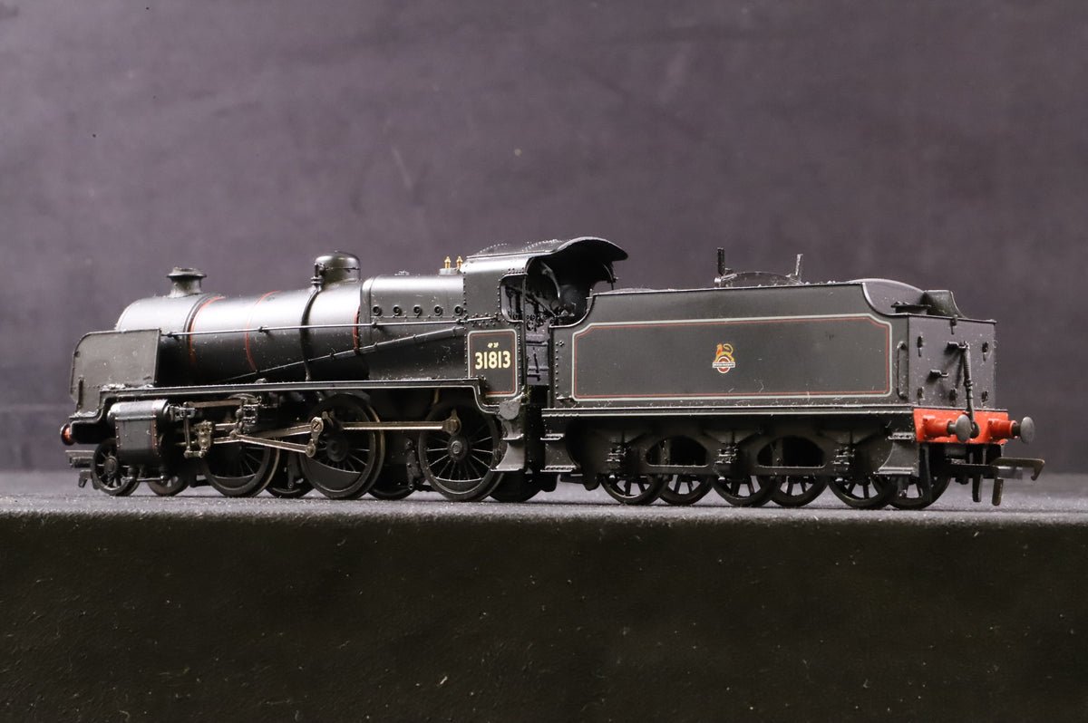 WORKSHOP Bachmann OO 32-152 N Class 31813 in Lined BR Black w/ Late Crests