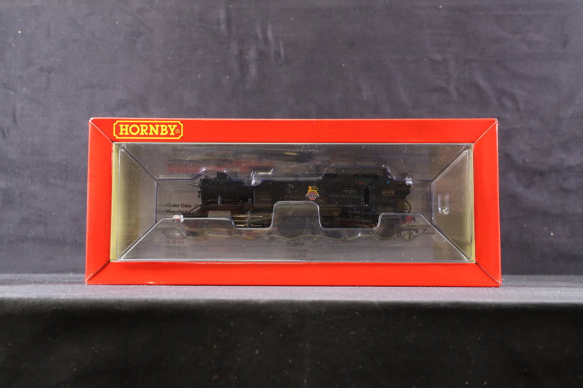 Hornby OO R3723 Class 61xx Large Prairie 2-6-2T &#39;6145&#39; BR Black E/C