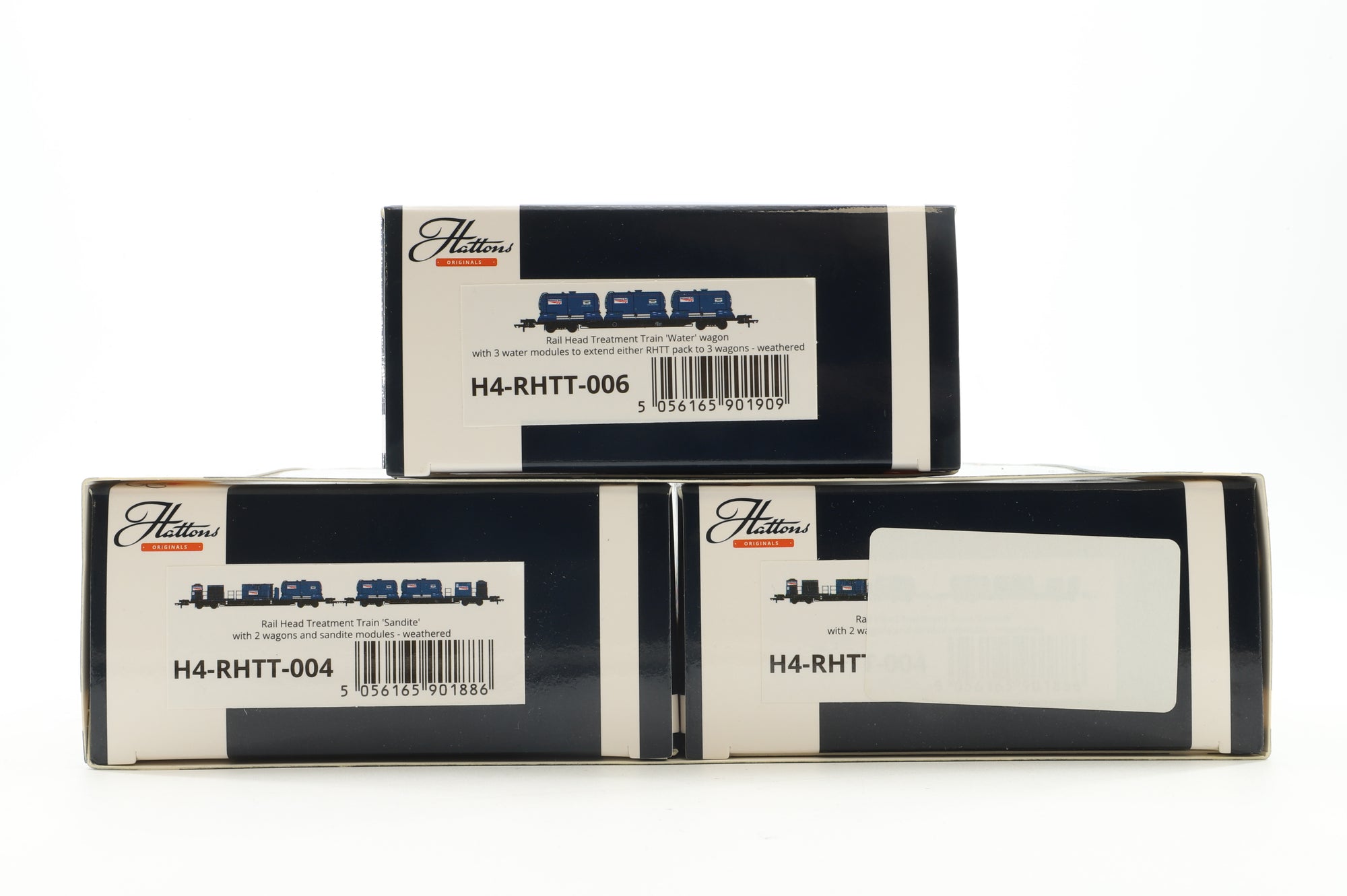 Hattons OO H4-RHTT-004 & 006 Rail Head Treatment Train Network Rail Weathered