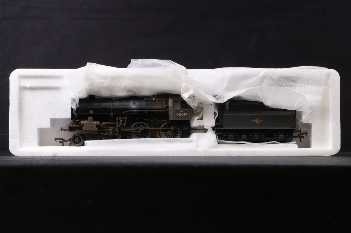 Bachmann OO 32-580 Ivatt Class 4 &#39;43019&#39; BR Lined Black L/C Weathered