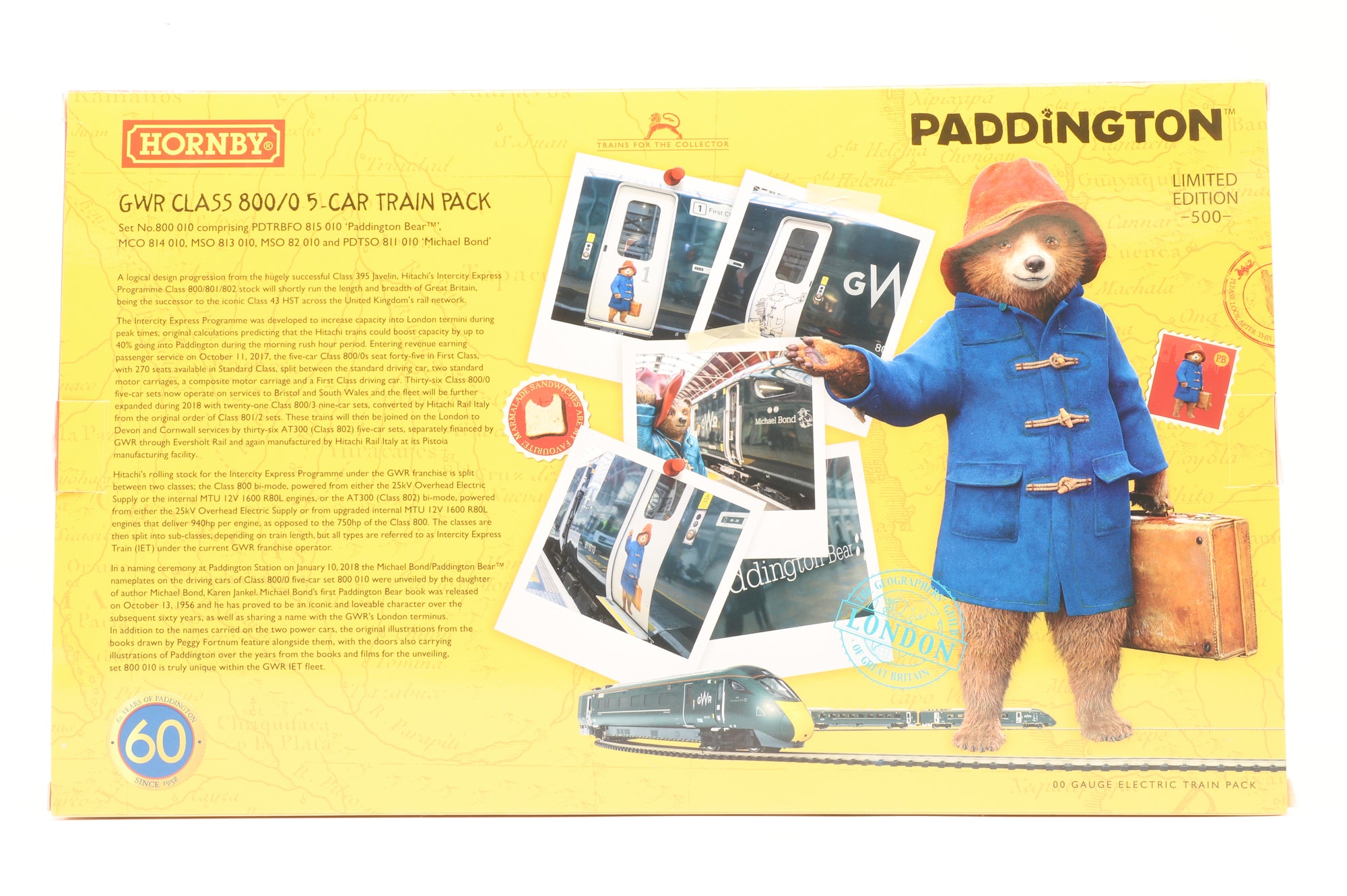 Hornby OO R3691 GWR Class 800 5-Car BMU 60th Anniversary of Paddington Train Pack