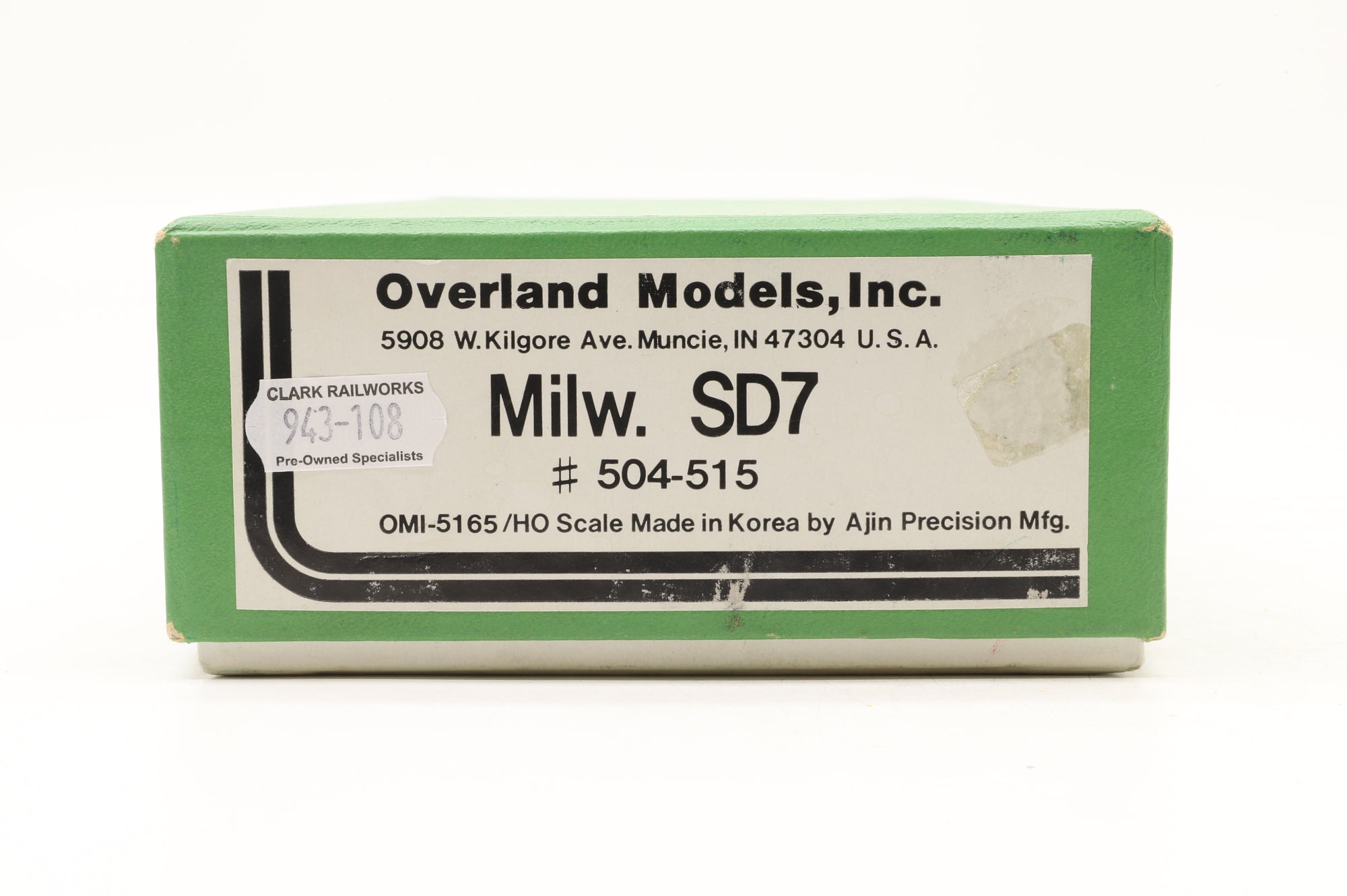Overland Models Inc. HO Brass OMI-5165 Milw. SD7 504-515 Unpainted