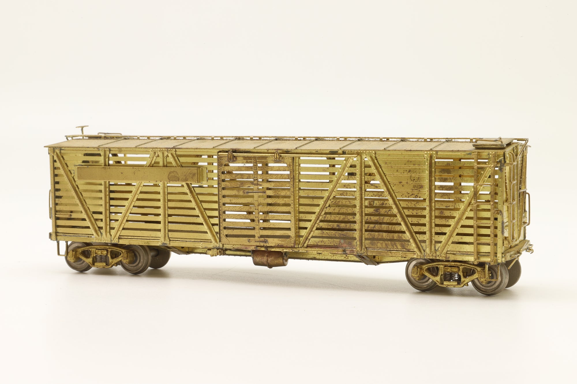 Iron Horse Models HO Brass 15594 PRR K-7 Single Deck Stock Car - Unpainted