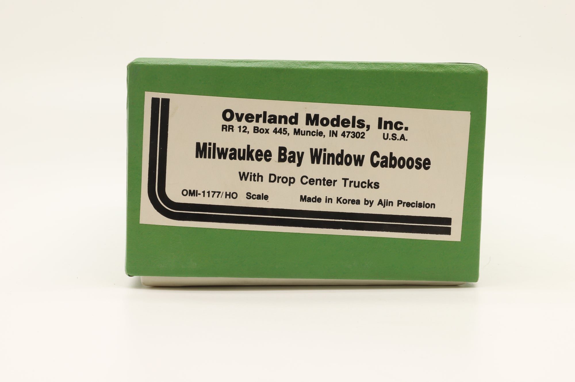 Overland Models HO Brass 1177 Milwaukee Bay Window Caboose w/ Drop Centre Trucks Unpainted