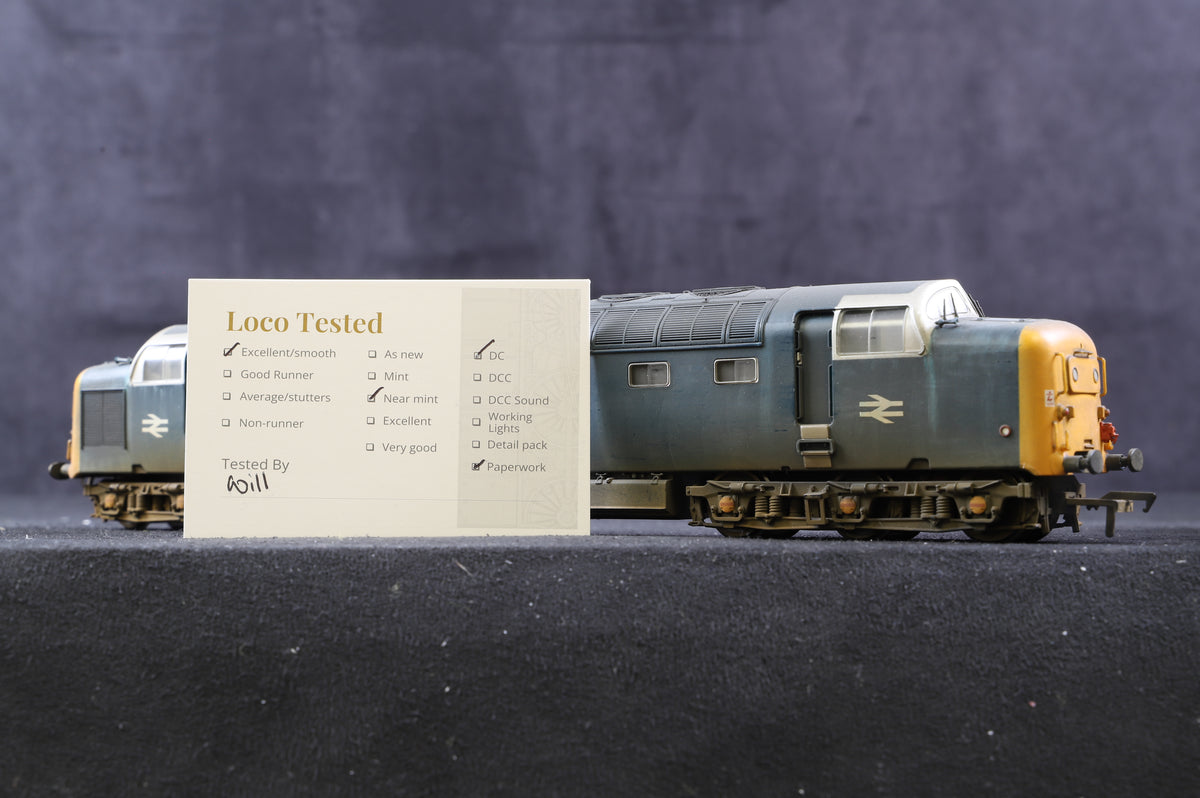 Bachmann OO Class 55 &#39;55009&#39; &#39;Alycidon&#39; BR Blue Weathered, Renamed &amp; Renumbered