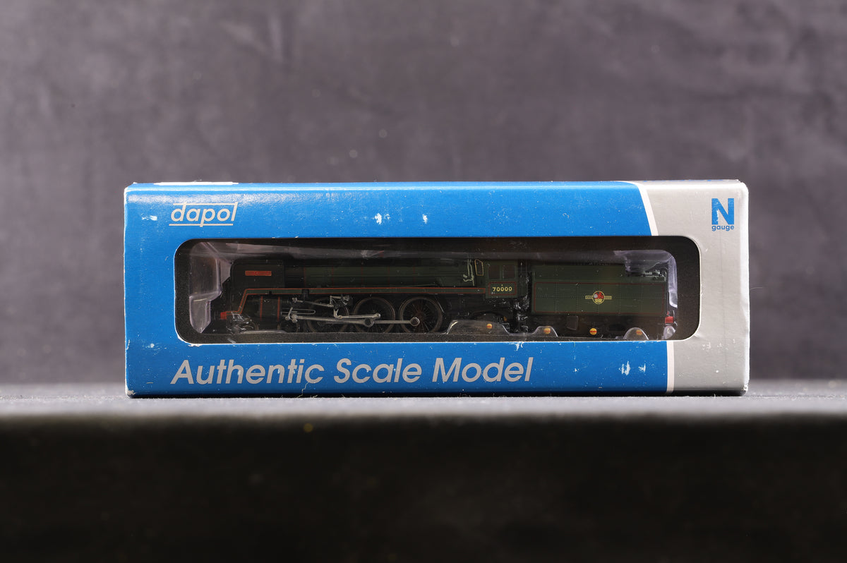 Dapol N ND095A &#39;Britannia&#39; &#39;70000&#39; BR Late Crest BR1 Tender