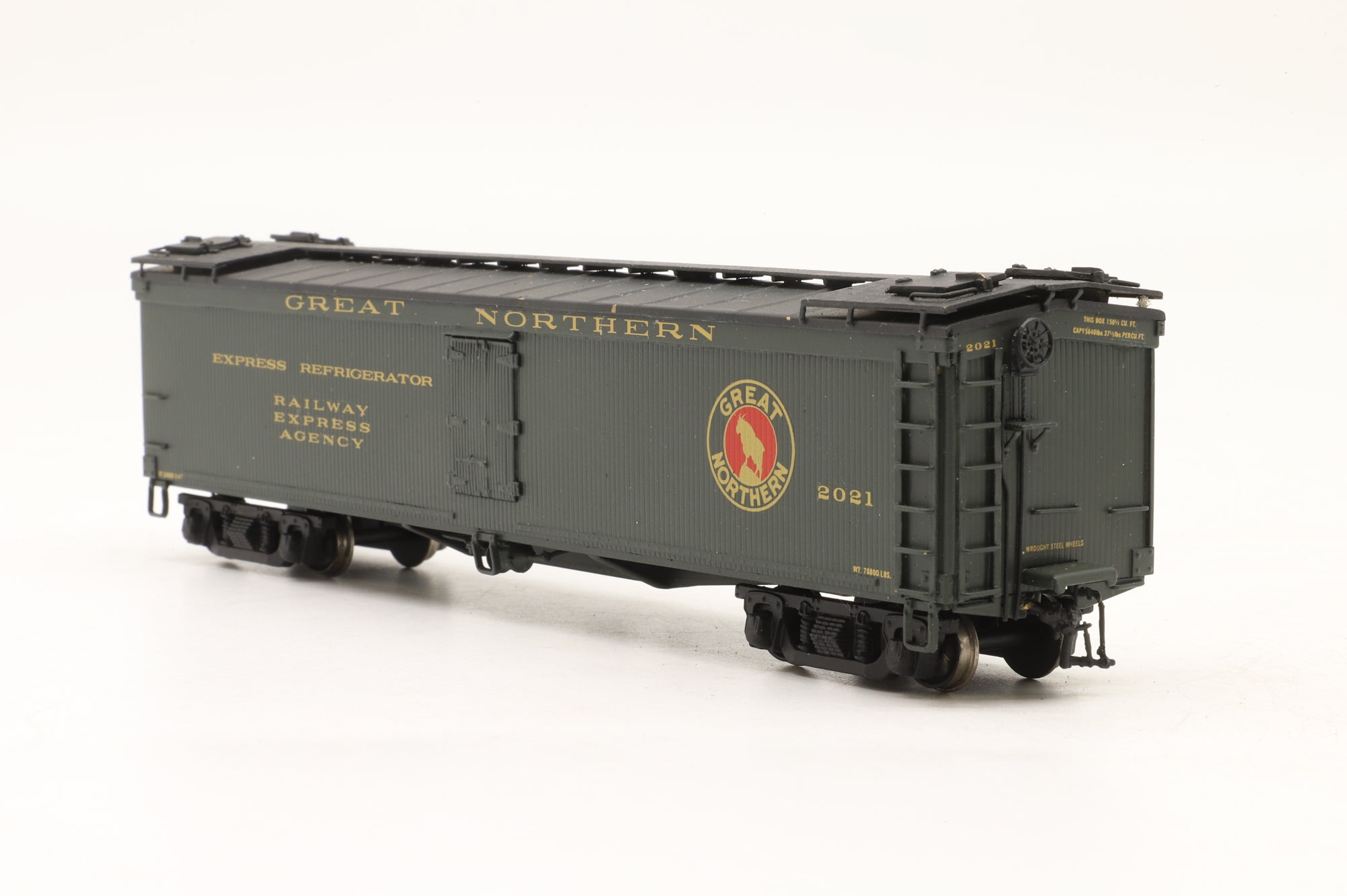 Oriental Limited HO Brass GN Wood Express Reefer Professionally Painted