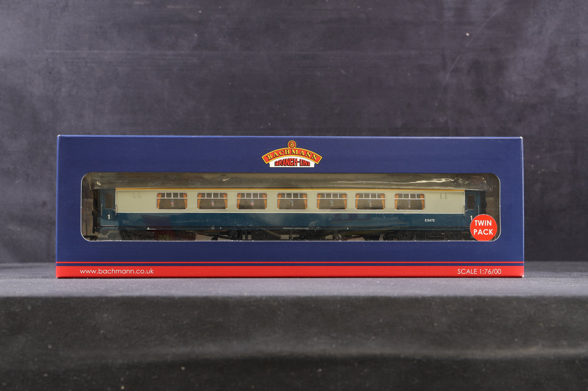 Bachmann OO 39-001Z Mk1 Pullman First Open Twin Pack BR Blue &amp; Grey Excl. Modelzone