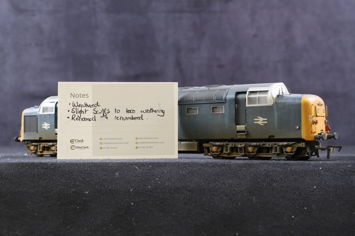 Bachmann OO Class 55 &#39;55009&#39; &#39;Alycidon&#39; BR Blue Weathered, Renamed &amp; Renumbered