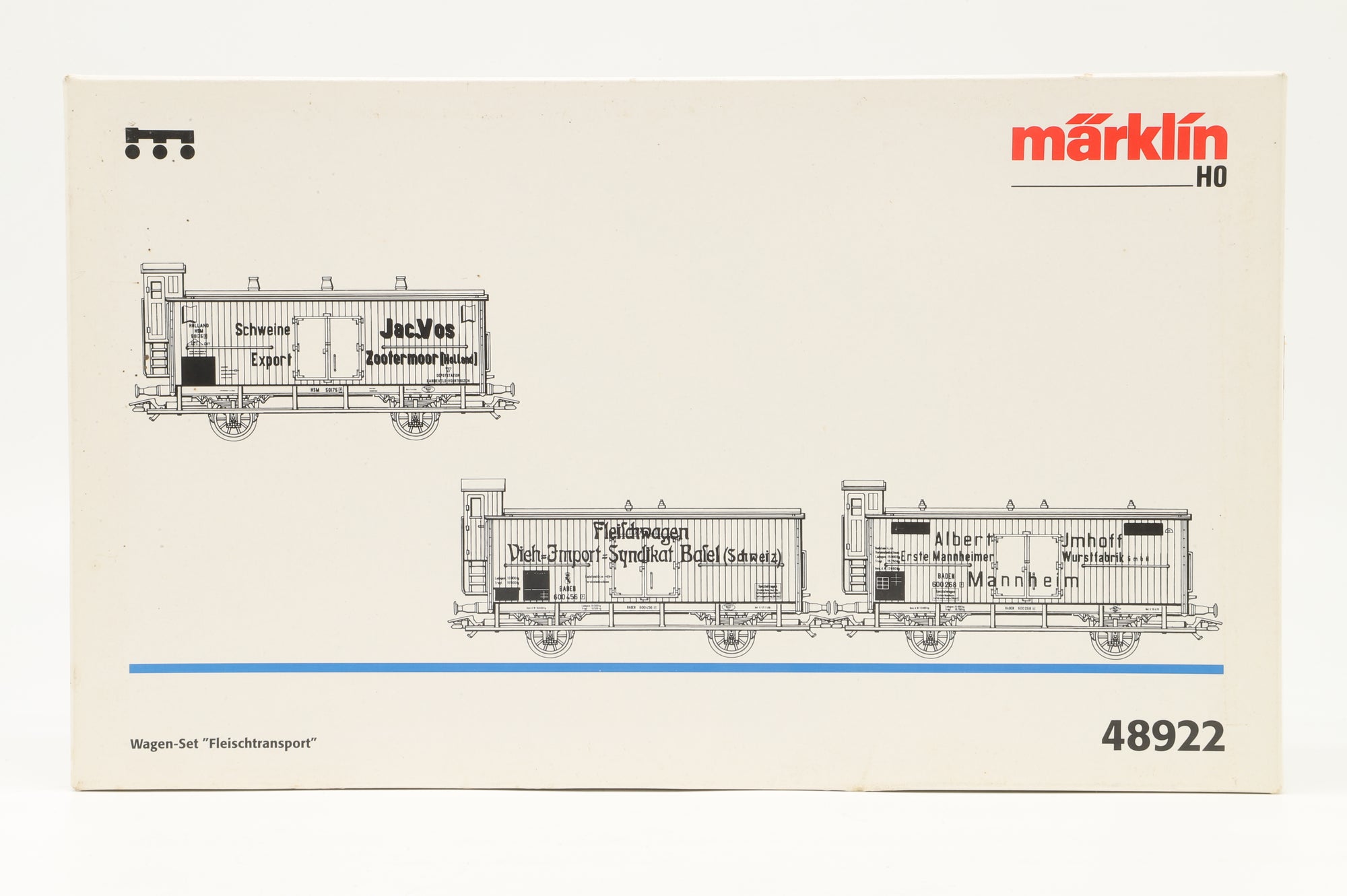 Marklin HO 48922 Meat Transport Car Set