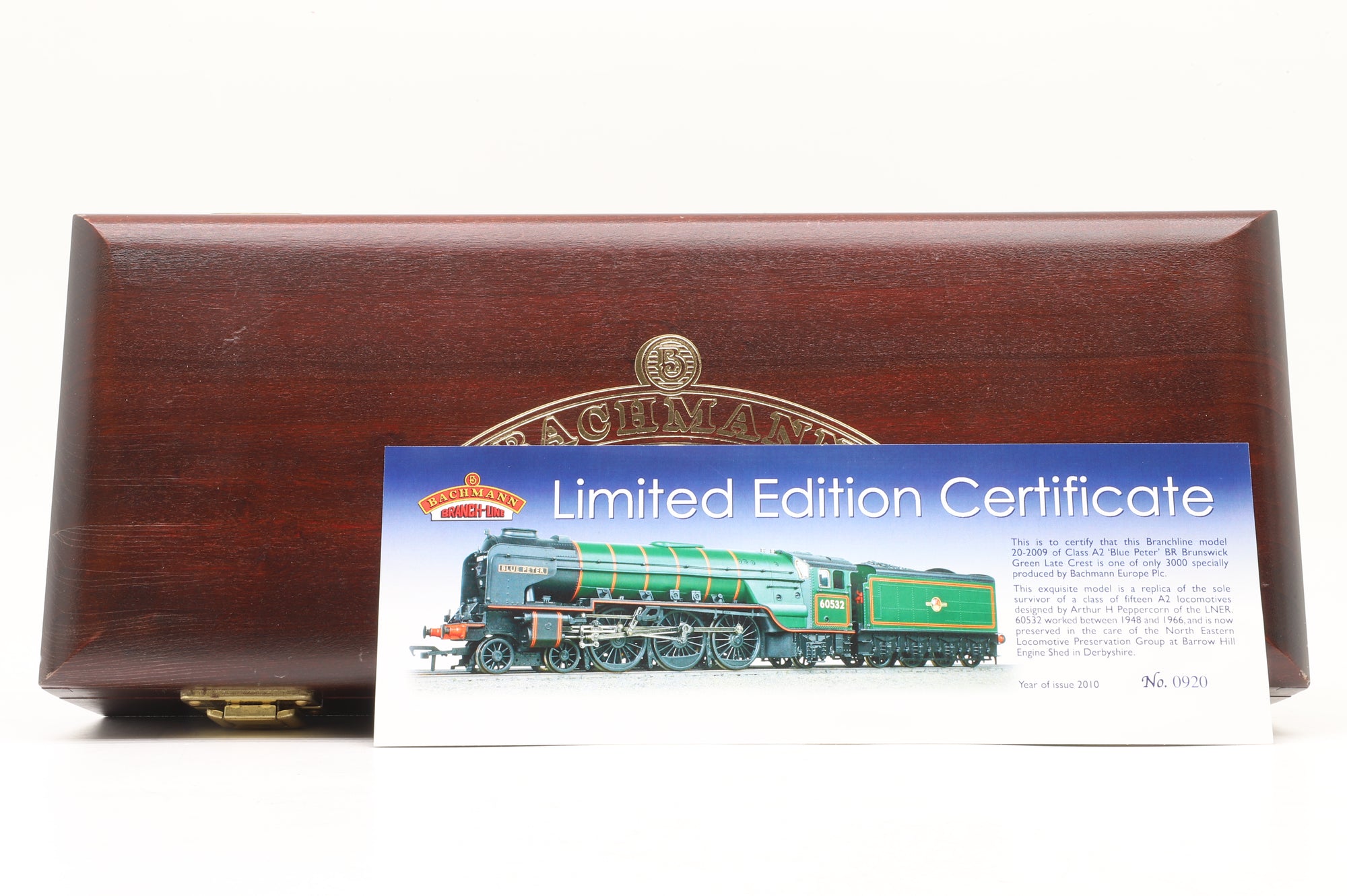 Bachmann OO 20-2009 Class A2 60532 'Blue Peter' in BR Green L/C
