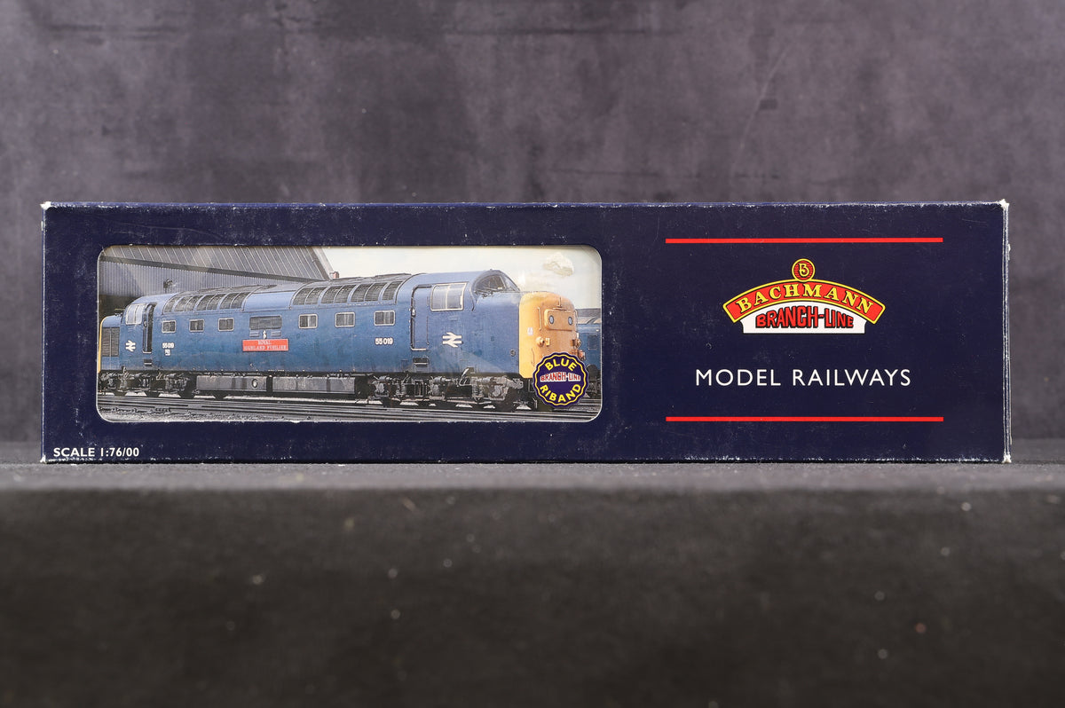 Bachmann OO Class 55 &#39;55009&#39; &#39;Alycidon&#39; BR Blue Weathered, Renamed &amp; Renumbered