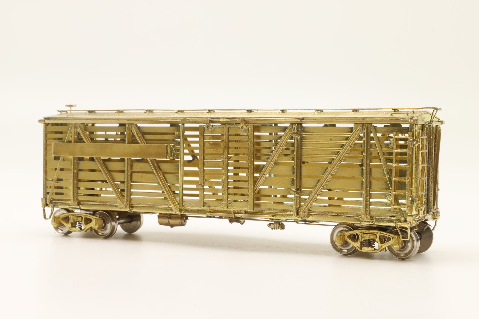 Iron Horse Models HO Brass 15600 PRR K8A AAR Class Single Deck Stock Car - Unpainted