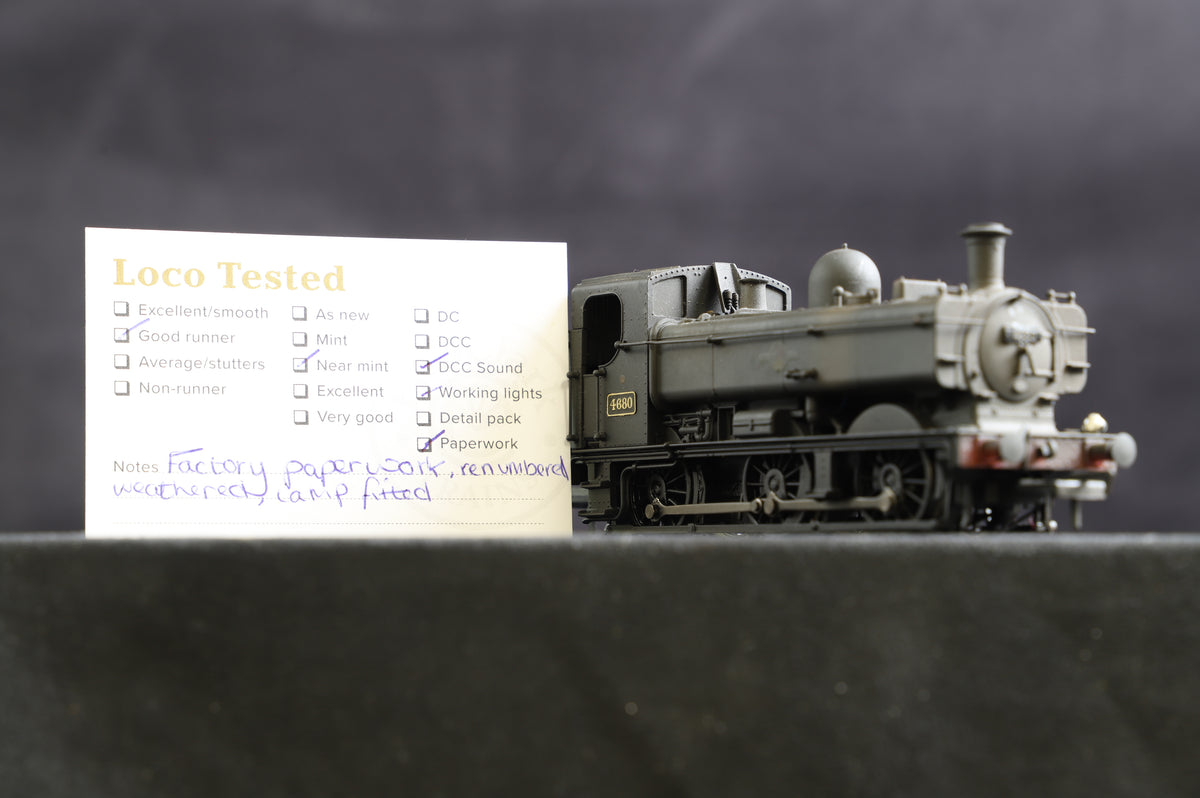 Bachmann OO Olivia&#39;s Trains Pannier Tank &#39;4680&#39; (84J) BR Black Livery, DCC Sound &amp; Weathered