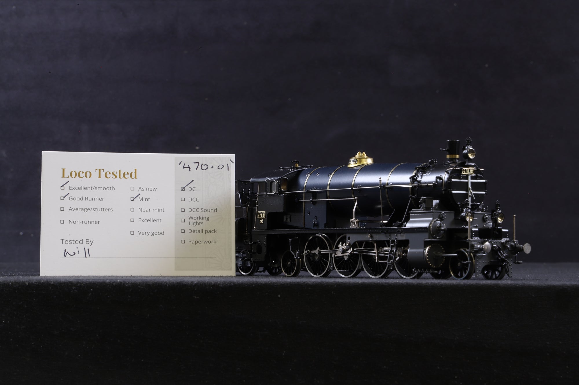 Micro-Metakit HO Brass 00800H kkStB Imperial Austrian Railway Class 470 Gölsdorf Loco, Ltd Ed.010/120