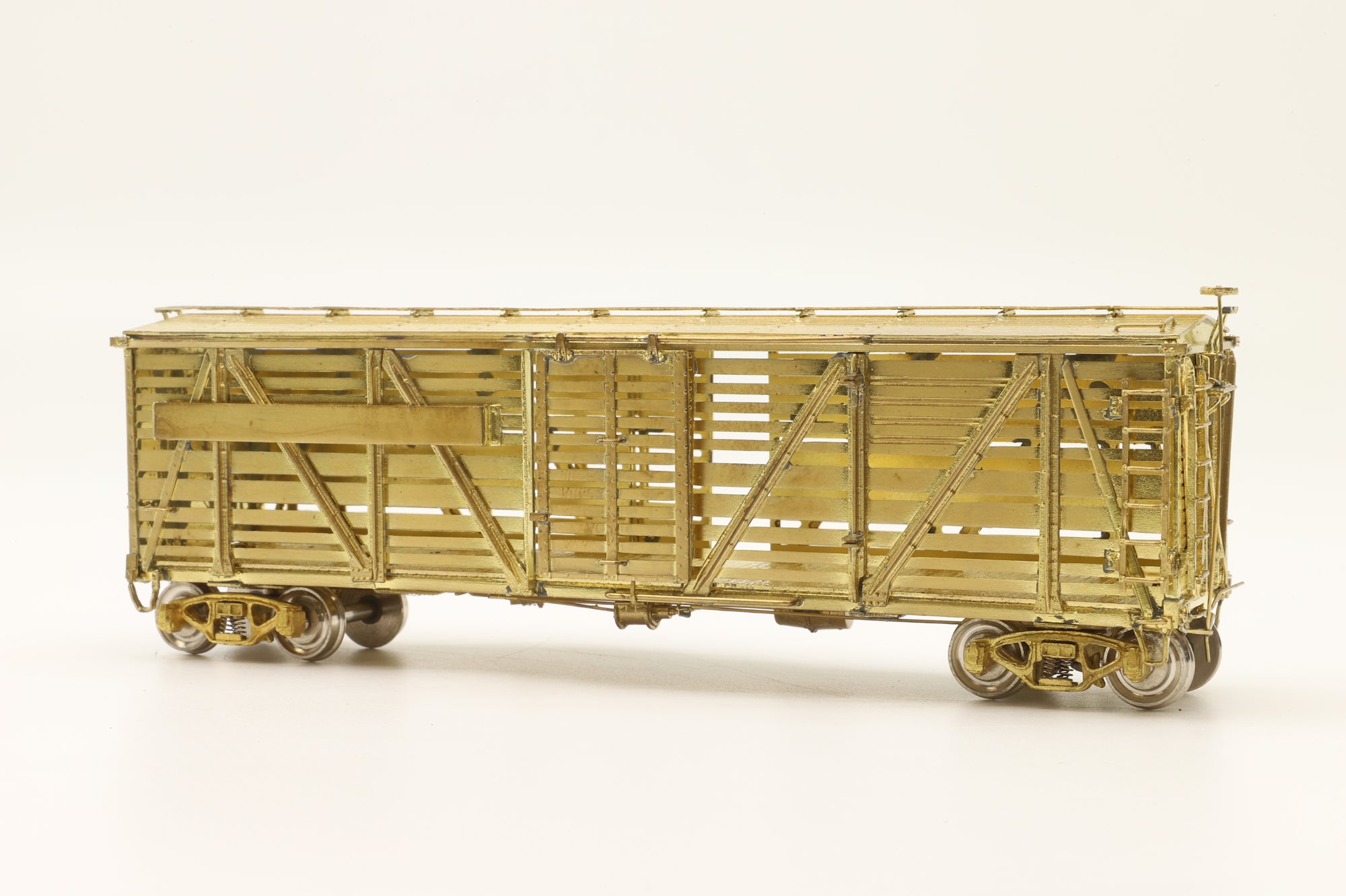 Iron Horse Models HO Brass 15600 PRR K8A AAR Class Single Deck Stock Car - Unpainted