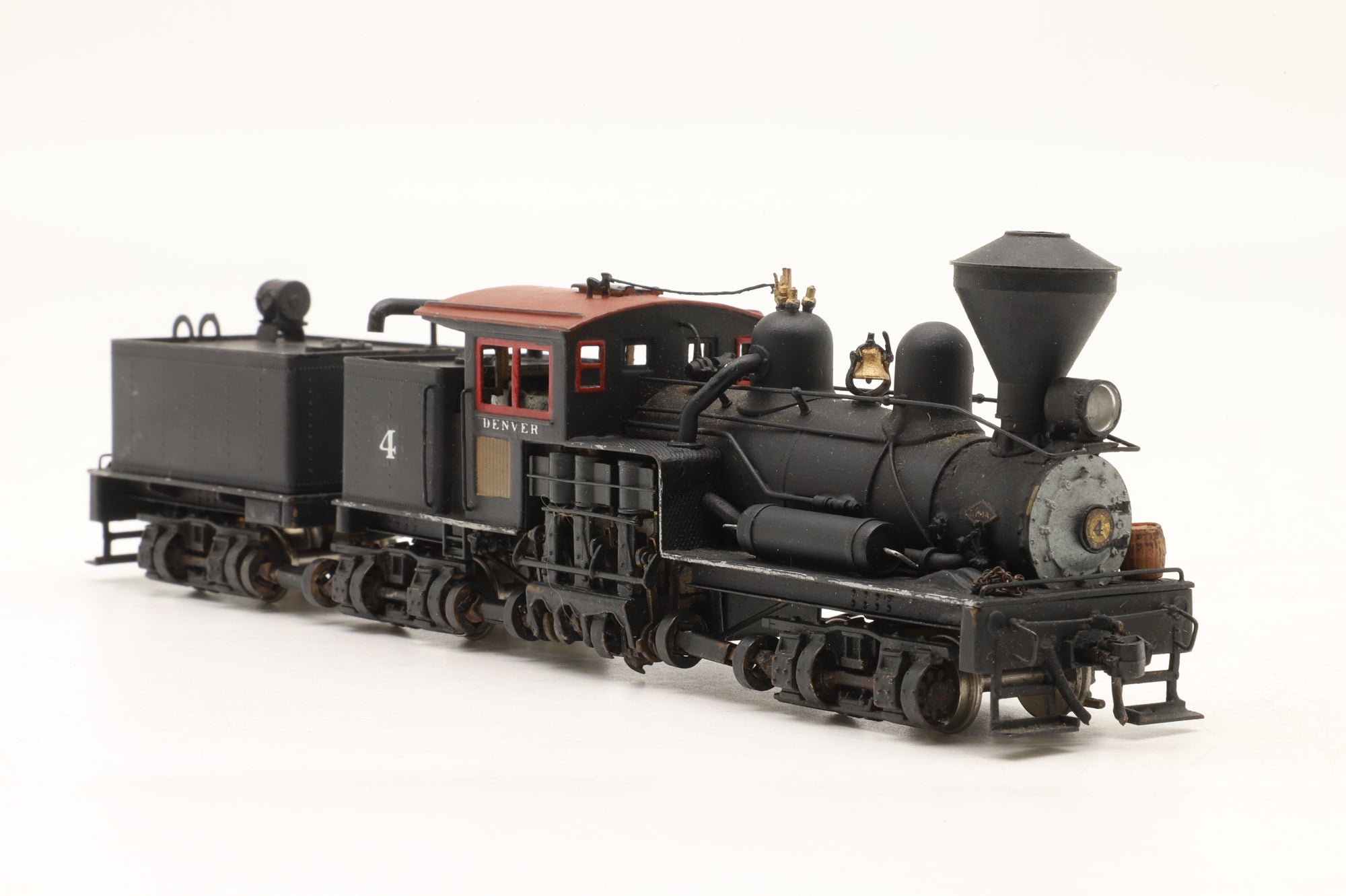 United Scale Models HO Brass 3 Truck Shay Class B '4' Custom Painted