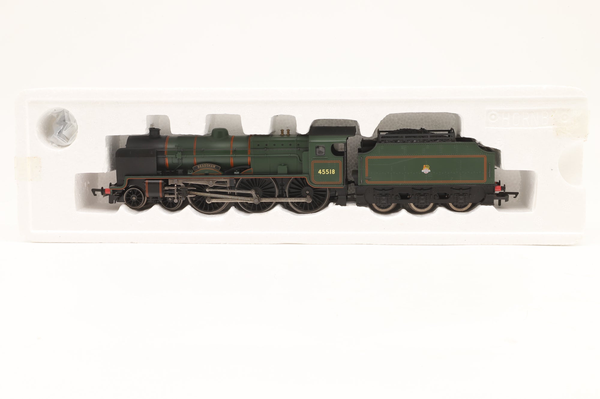 Hornby OO R3278 Patriot Class 45518 'Bradshaw' in Lined BR Green w/ Early Crests