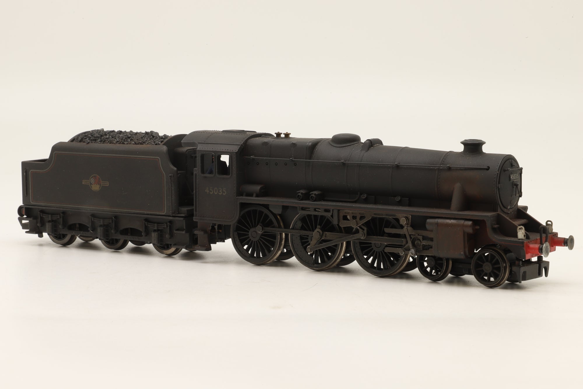 WORKSHOP Hornby Railroad OO R2881 Black 5 '45035' BR Lined Black L/C Weathered & Renumbered DCC Fitted Non Runner