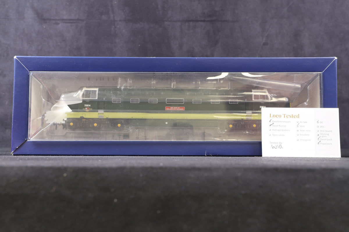 Bachmann OO 32-529A Class 55 Deltic D9014 &#39;The Duke of Wellington&#39;s Regiment&#39; in BR Two Tone Green