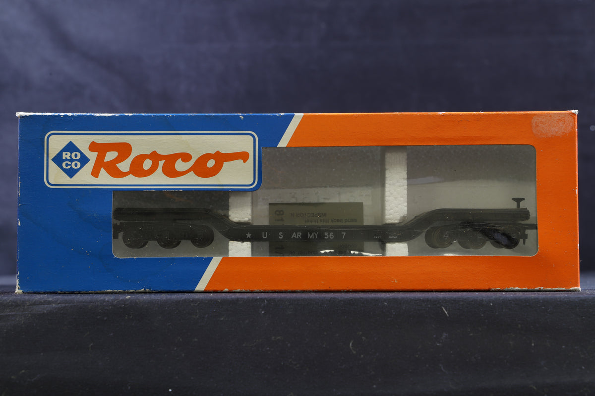 Roco HO Rake Of 8 US Army Wagons