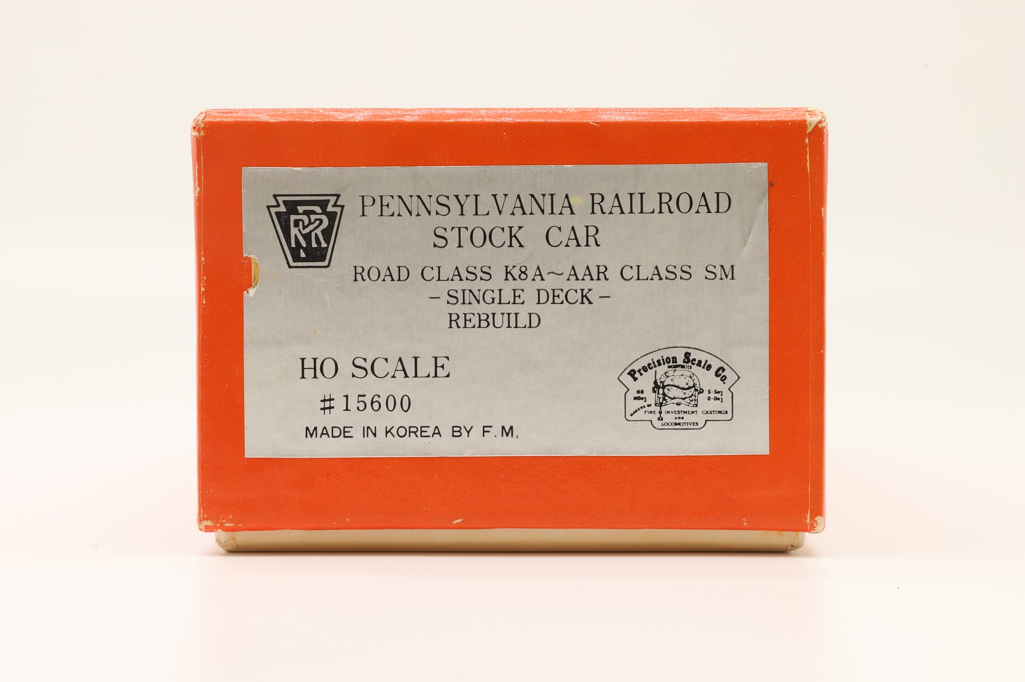Iron Horse Models HO Brass 15600 PRR K8A AAR Class Single Deck Stock Car - Unpainted