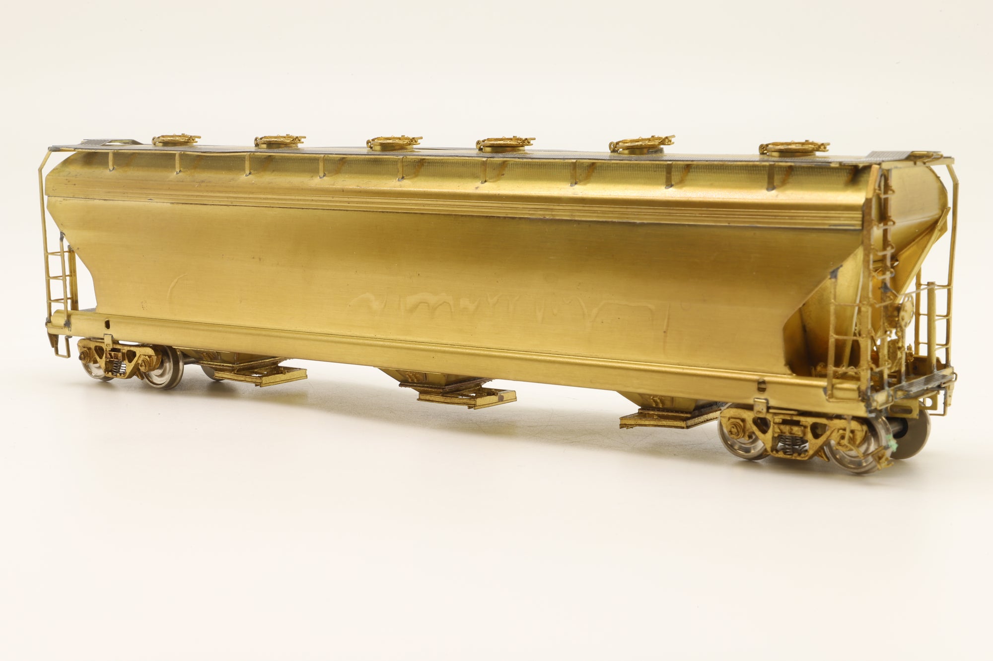 Overland Models HO Brass 3092 ACF 3-Bay Centrefold Covered Hopper Unpainted