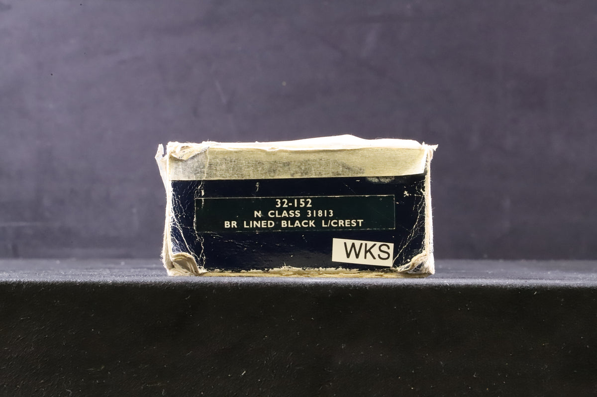 WORKSHOP Bachmann OO 32-152 N Class 31813 in Lined BR Black w/ Late Crests