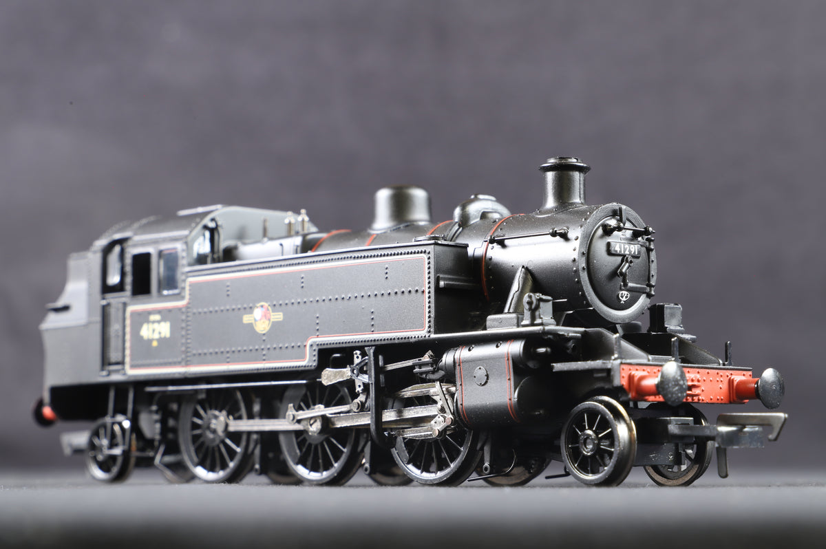 Bachmann OO 31-441DC Ivatt 2-6-2T &#39;41291&#39; BR Lined Black L/Crest, DCC Fitted