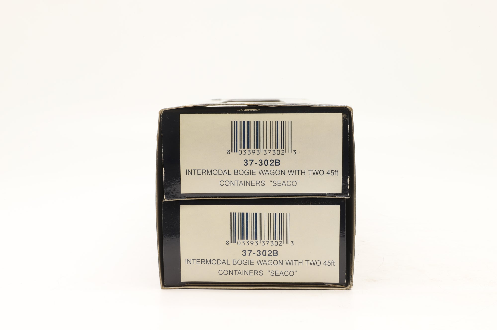 Bachmann OO 37-302B Twin Pack Intermodal Bogie Wagons With 2 45ft Containers