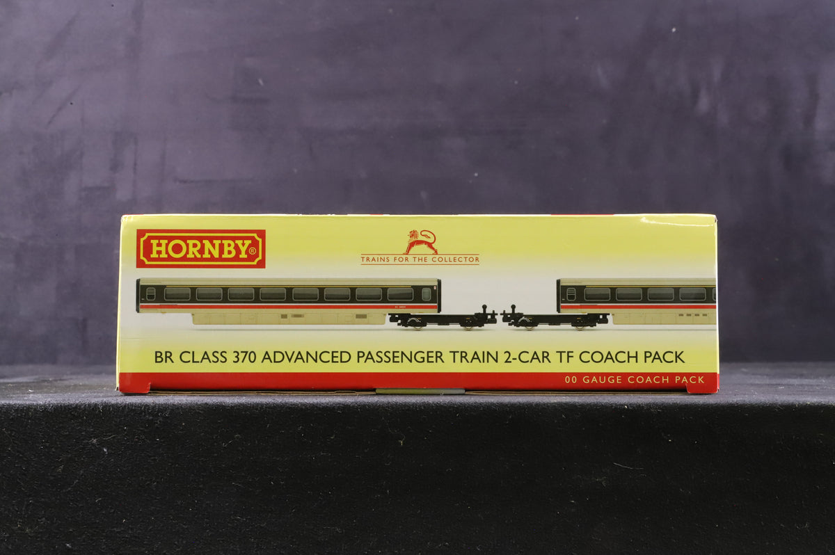 Hornby OO R40014 BR Class 370 Advanced Passenger Train 2-Car TF Coach Pack, &#39;48501&#39; &amp; &#39;48502&#39;