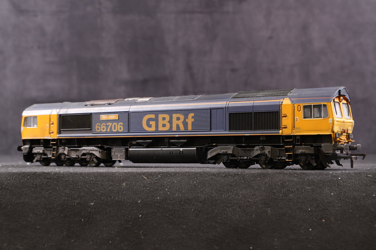 Bachmann OO Class 66 &#39;66706&#39; &#39;Nene Valley&#39; GBRf Weathered, Renamed &amp; Renumbered