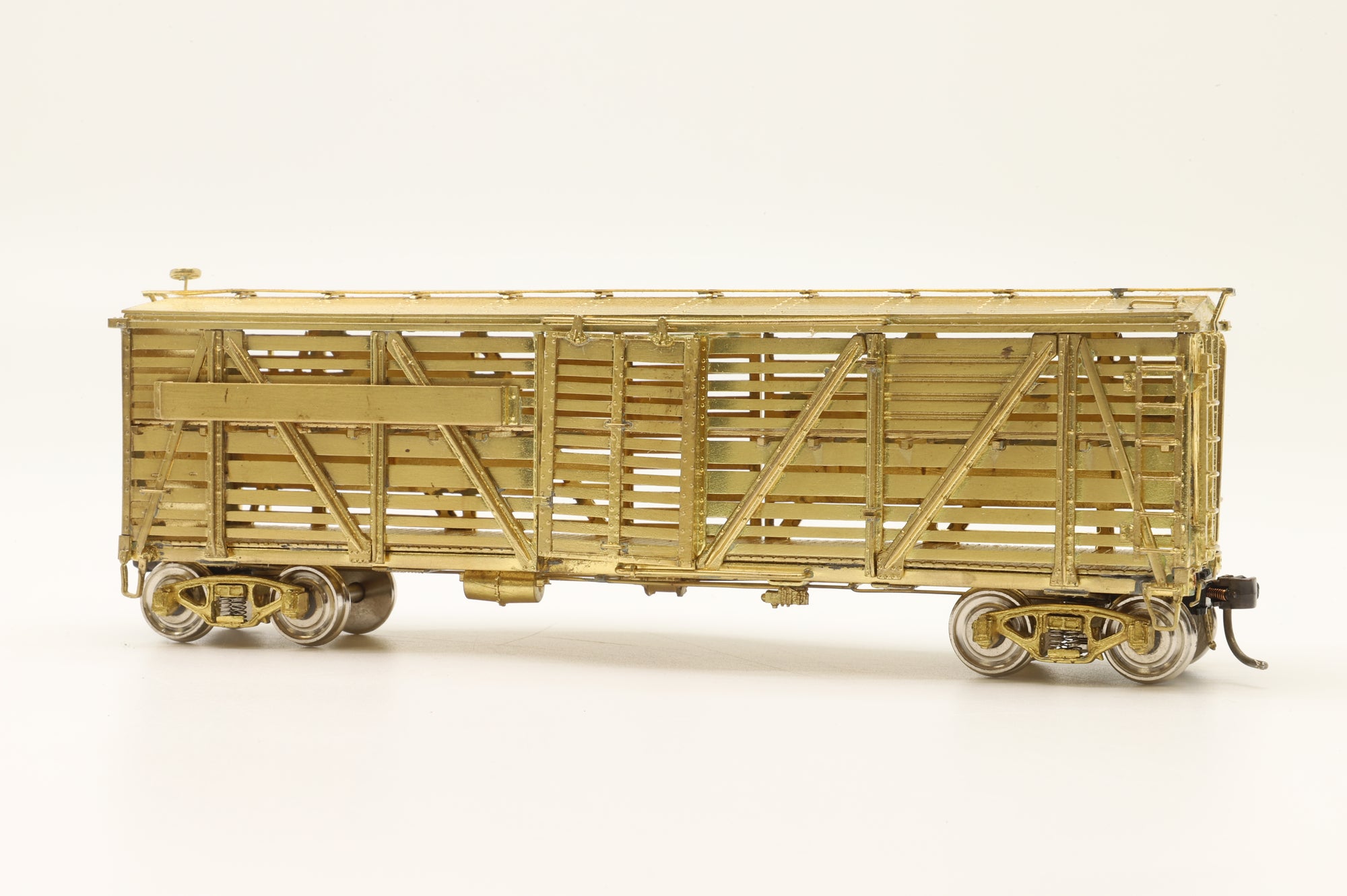 Iron Horse Models HO Brass 15596 PRR K8 AAR Class Double Deck Stock Car - Unpainted